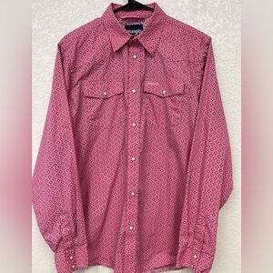 Wrangler Breast Cancer Awareness Pearl Snap Western Shirt